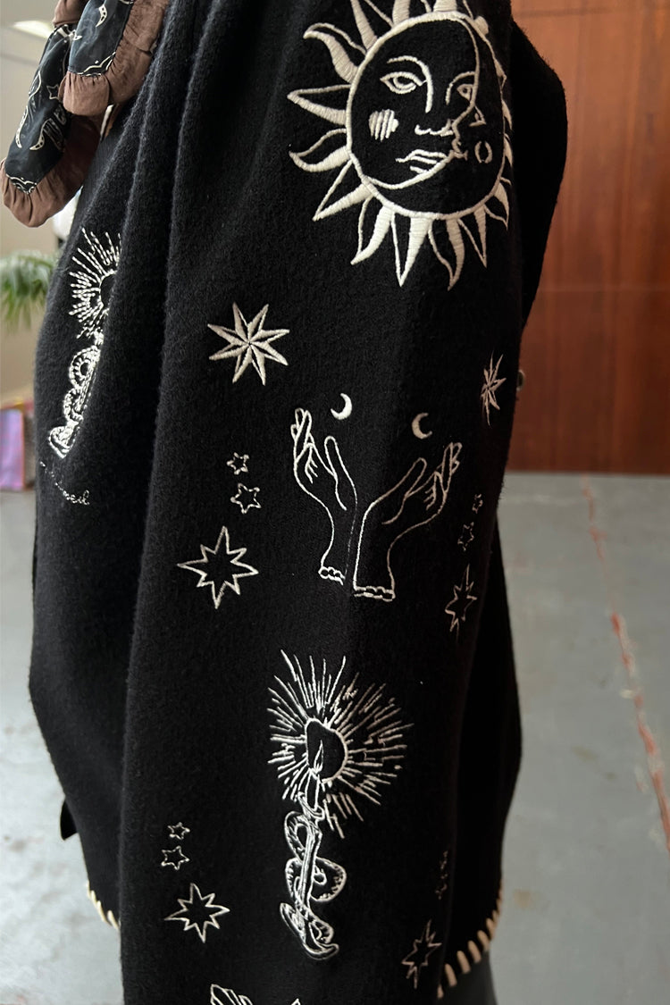 NEVER FULLY DRESSED Black Tarot Cardigan