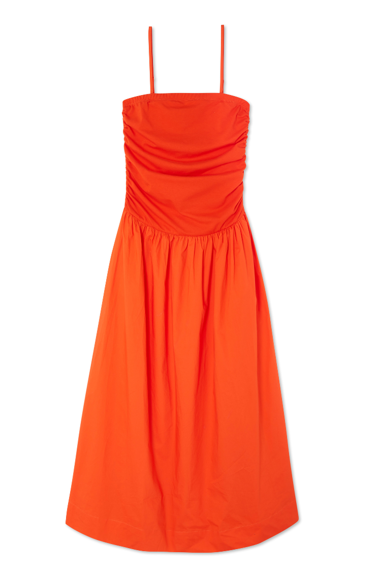 NEVER FULLY DRESSED Tomato Lola Mid-axi Dress