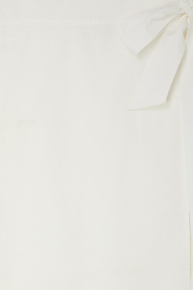 NEVER FULLY DRESSED White Linen Jaspre Skirt