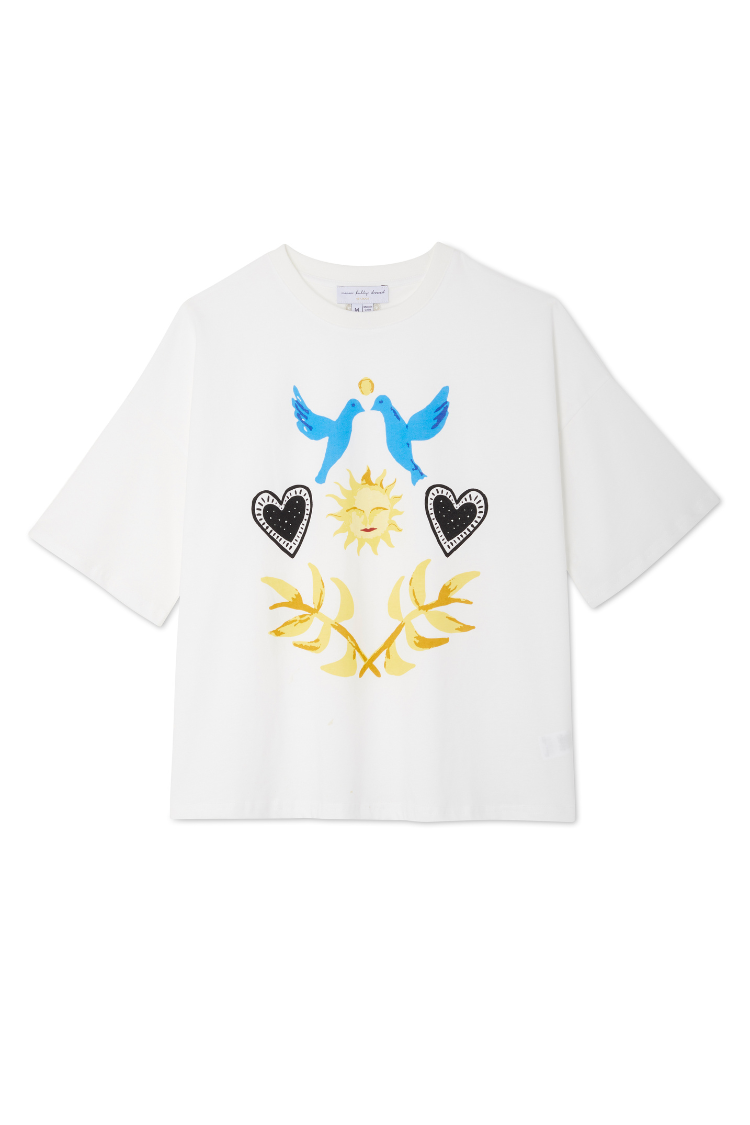 NEVER FULLY DRESSED White Sundazed Summer T-Shirt