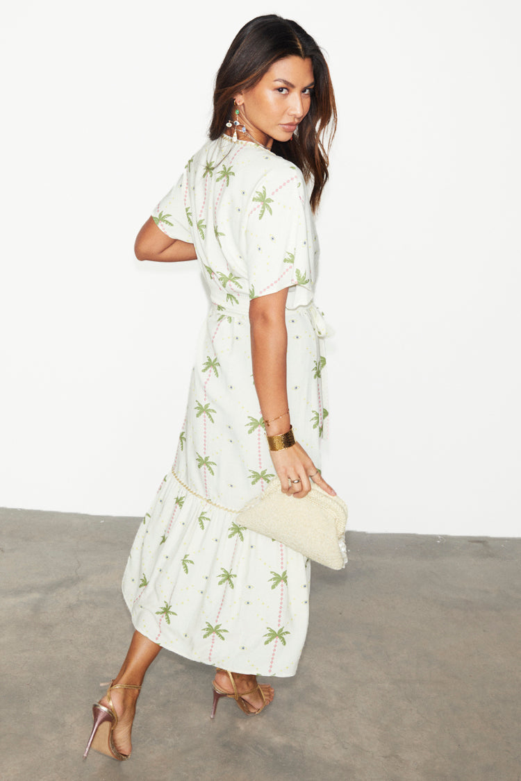 NEVER FULLY DRESSED Palm Harley Wrap Dress
