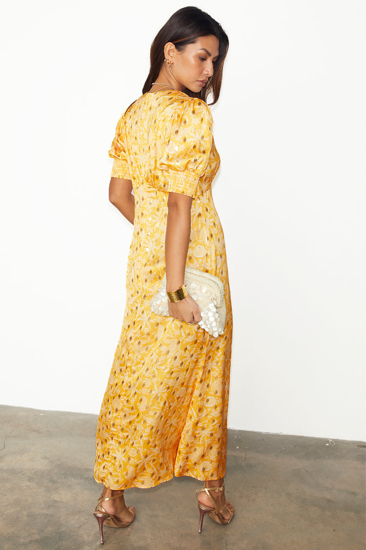 NEVER FULLY DRESSED Yellow Mosaic May Dress Petite