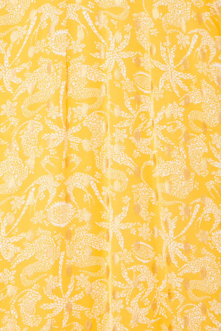 NEVER FULLY DRESSED Yellow Mosaic May Dress Petite