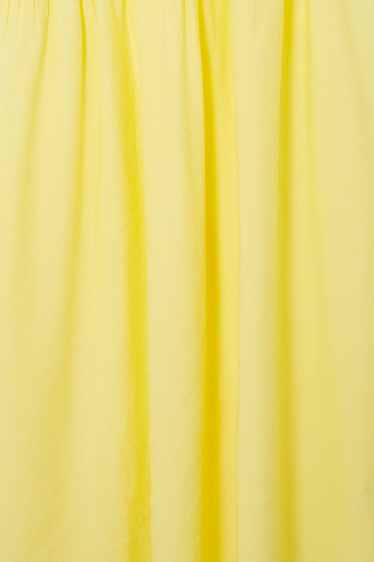  Butter Yellow Shirred Nara Dress