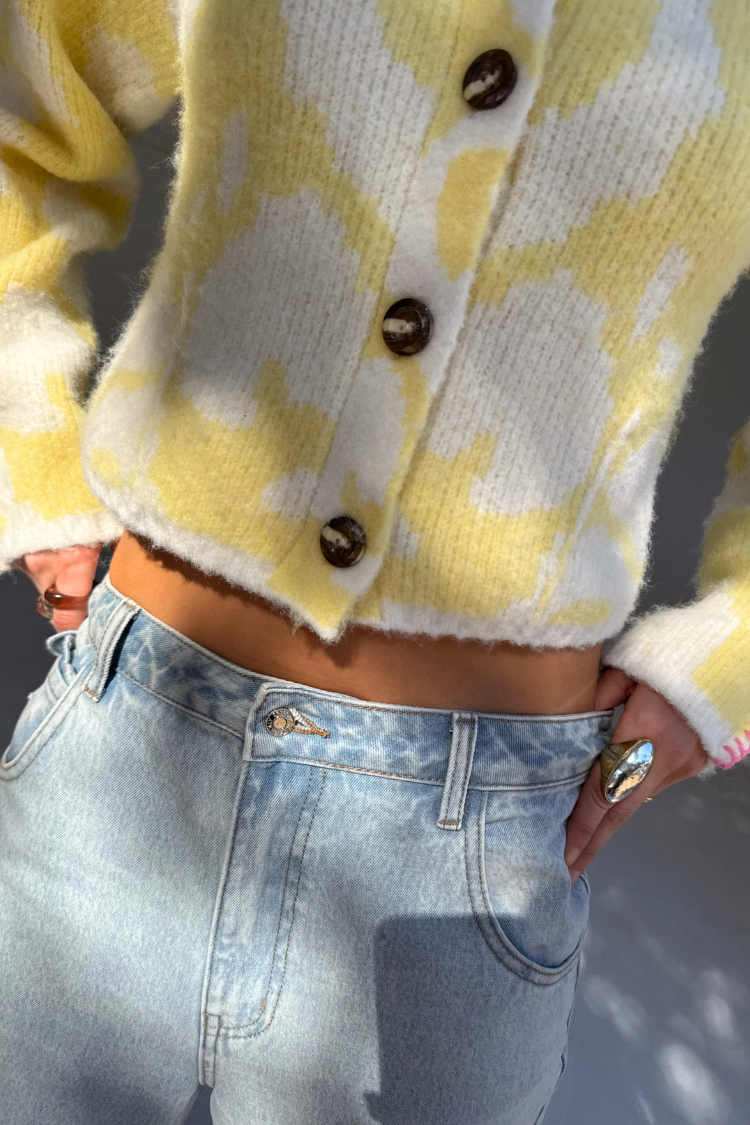 NEVER FULLY DRESSED Yellow Zizi Cardigan