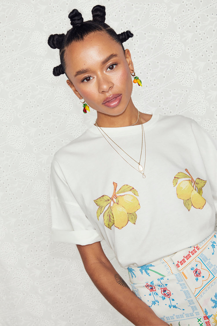 NEVER FULLY DRESSED Lemon Boob T-shirt