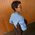 NEVER FULLY DRESSED Ice Blue Studded Cardigan