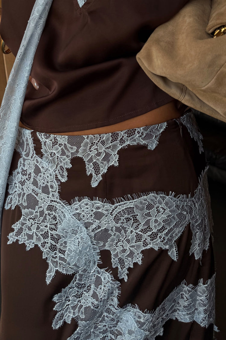 NEVER FULLY DRESSED Chocolate Lily Skirt