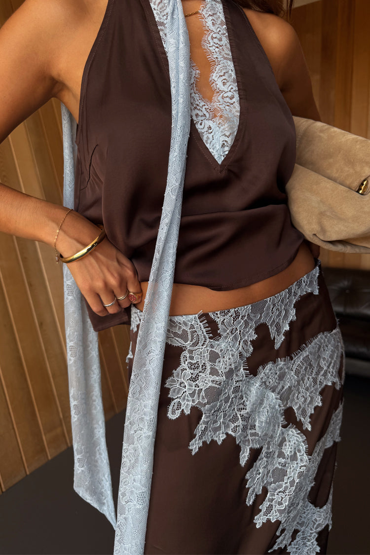 NEVER FULLY DRESSED Chocolate Lily Skirt