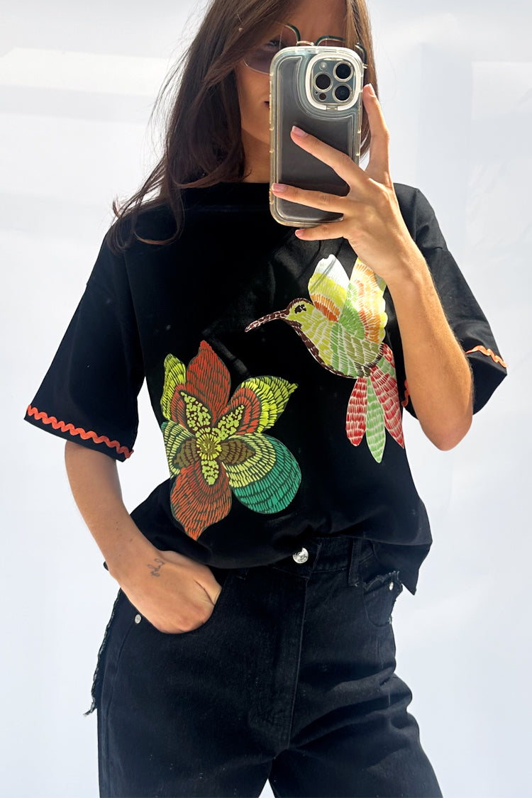 NEVER FULLY DRESSED Black Fiji T-Shirt