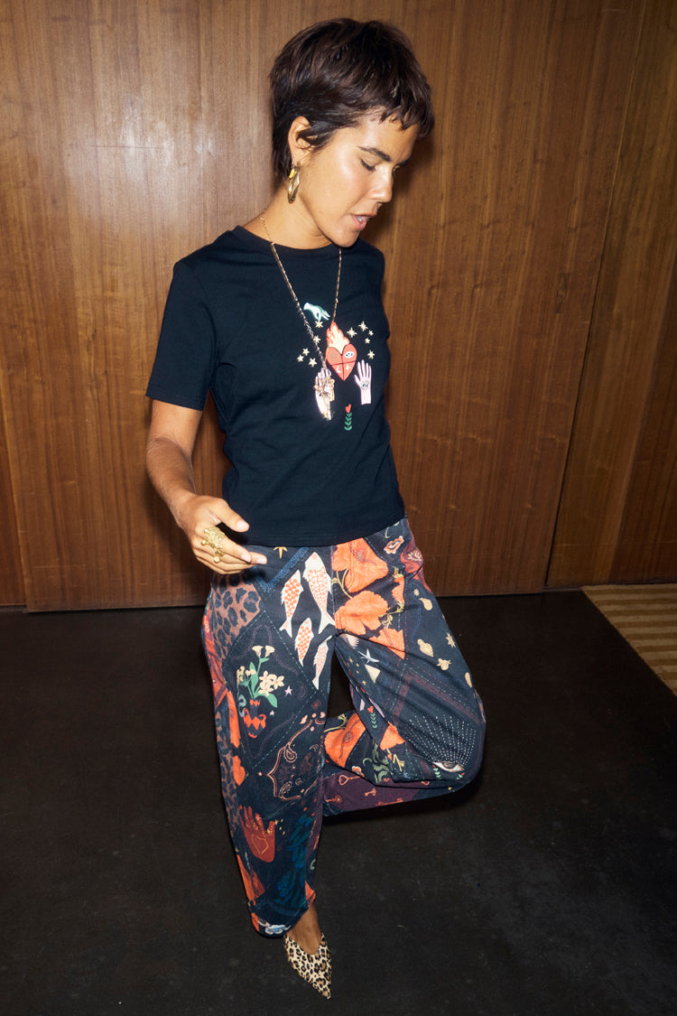 NEVER FULLY DRESSED Night Garden Denim Jean Petite