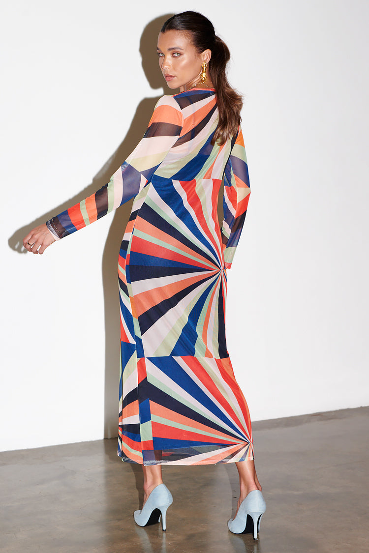 NEVER FULLY DRESSED Starburst Mesh Dress