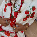 NEVER FULLY DRESSED Tomato Embroidered Cardi
